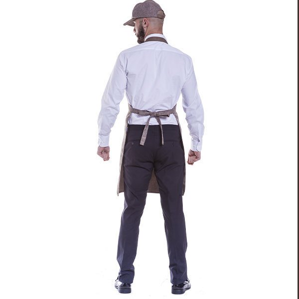 Grembiule Uomo con Trama Effetto Canapa Vintage Antimacchia 7 Grembiule Uomo con Trama Effetto Canapa Vintage Antimacchia - immagine 7