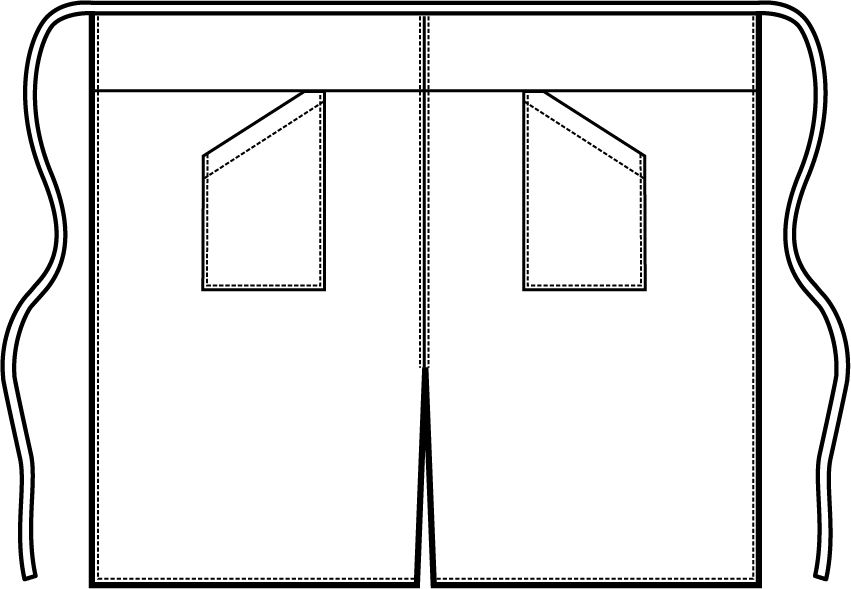 GREMBIULE VERSAILLES CON SPACCO 1 GREMBIULE VERSAILLES CON SPACCO