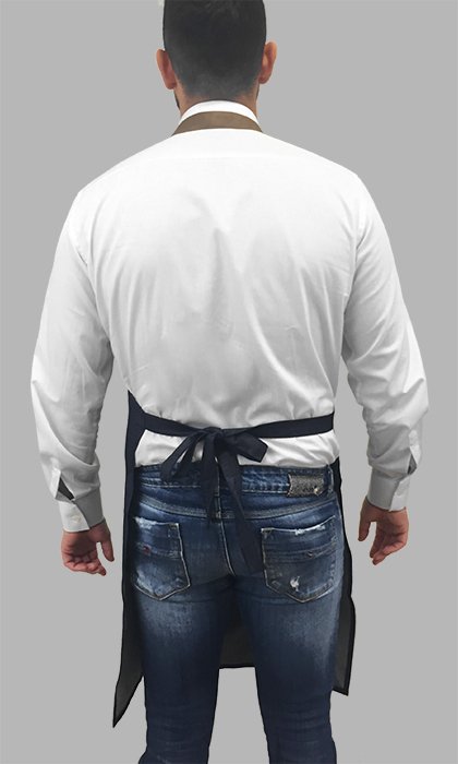 Grembiule uomo in jeans elasticizzato 6 Grembiule uomo in jeans elasticizzato - immagine 6