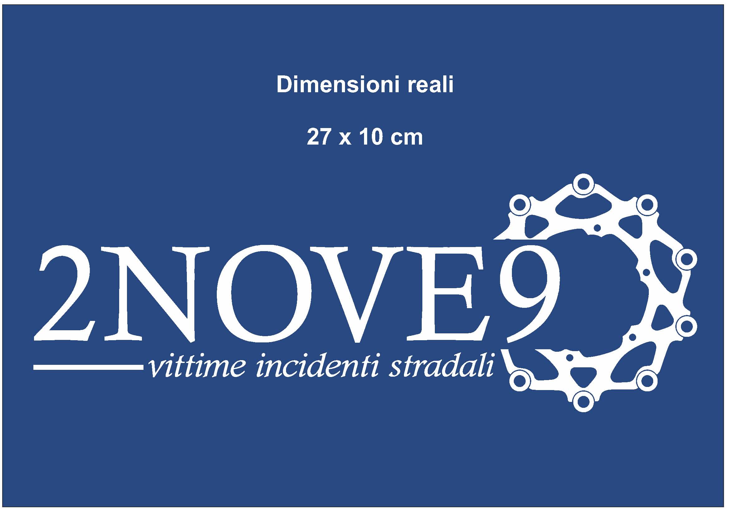 Felpa 2NOVE9 Blu Royal SLS-01714-241-ST (Stampa in Bianco) 3 Felpa 2NOVE9 Blu Royal SLS-01714-241-ST (Stampa in Bianco) - immagine 3